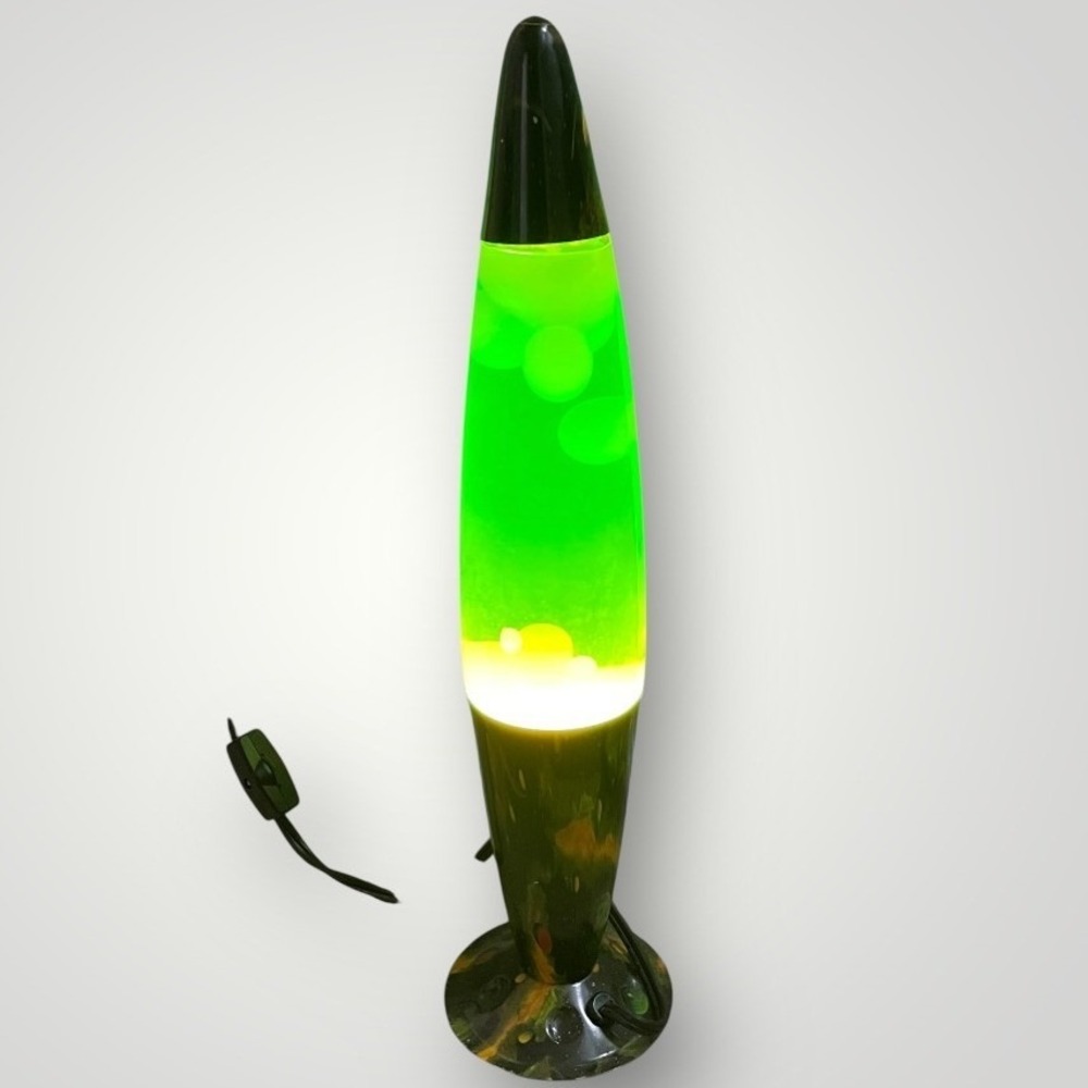 Motion Lava Lamp‎ Green Retro Psychedelic Rocket 16.5" Vintage Hippie MCM Y2K